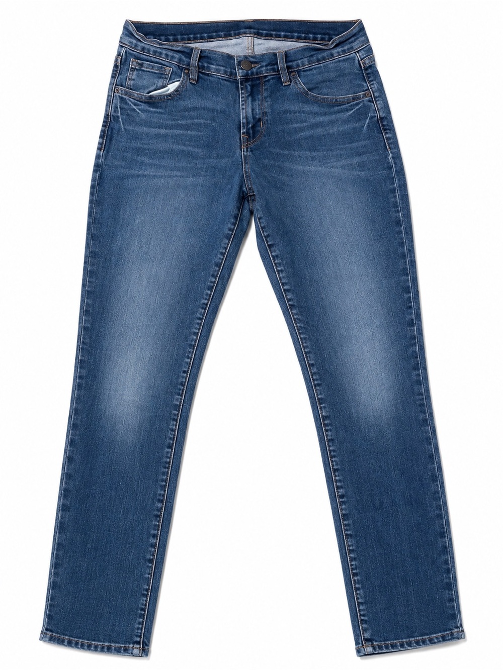 Women’s Old Navy Blue Denim Jeans Classic To Dark Wash Finish Size 4